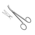 Lateral Strong Curved Nasal Scissors, 4-5/8" (11.5 cm) | NJ Medical Instruments