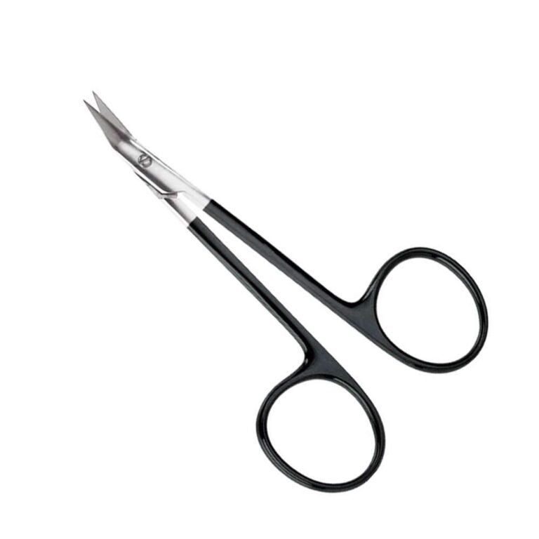 Nasal Double Beveled Scissors, Angled - Serrated Super Cut