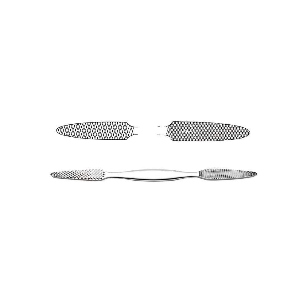 Converse Nasal Rasp double-ended Down-cutting Fine & Coarse ends | NJ Medical Instruments Converse Nasal Rasp double-ended Down-cutting Fine & Coarse ends | NJ Medical Instruments