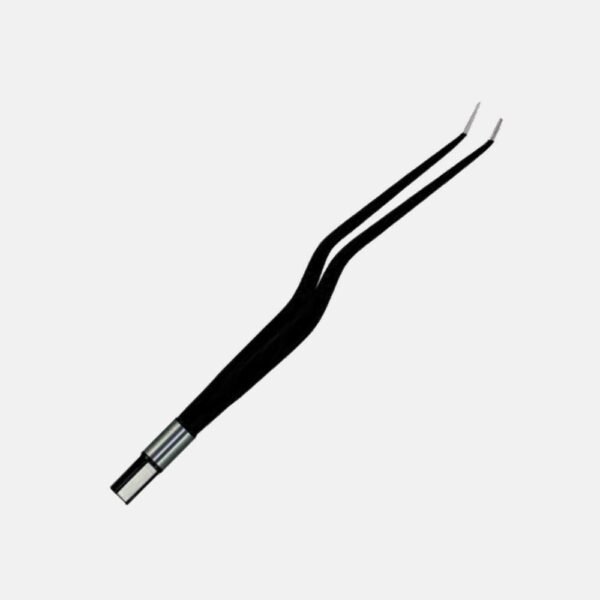 Bayonet (Angled Up) European Non-Stick Bipolar Forceps | NJ Medical Instruments