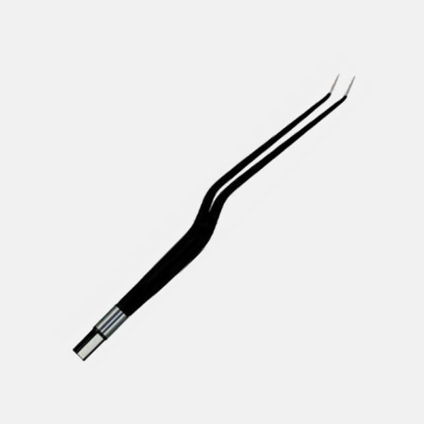Bayonet (Angled Up) European Non-Stick Bipolar Forceps | NJ Medical Instruments