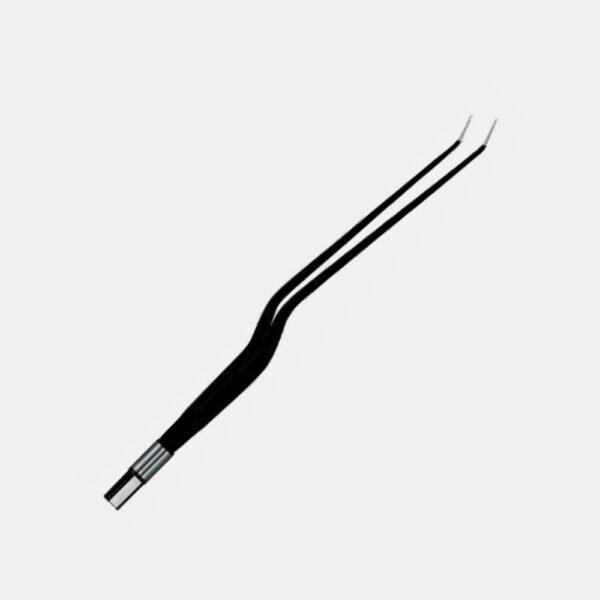 Bayonet (Angled Up) European Non-Stick Bipolar Forceps | NJ Medical Instruments