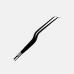 Bayonet (Angled Down) European Non-Stick Bipolar Forceps