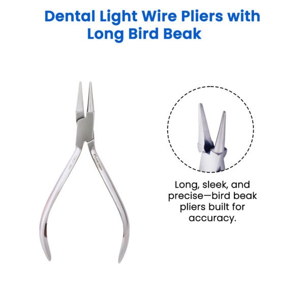 Dental Light Wire Pliers with Long Bird Beak | NJ Medical Instruments Dental Light Wire Pliers with Long Bird Beak | NJ Medical Instruments