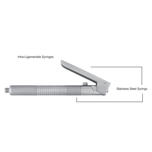 Intraligamental stainless steel syringe | NJ Medical Instruments