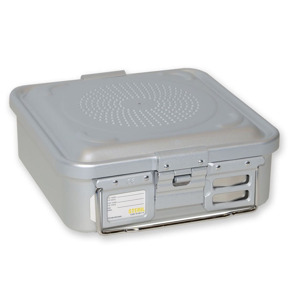 CONTAINER WITH FILTER small h 100 mm grey | NJ Medical Instruments CONTAINER WITH FILTER small h 100 mm grey | NJ Medical Instruments