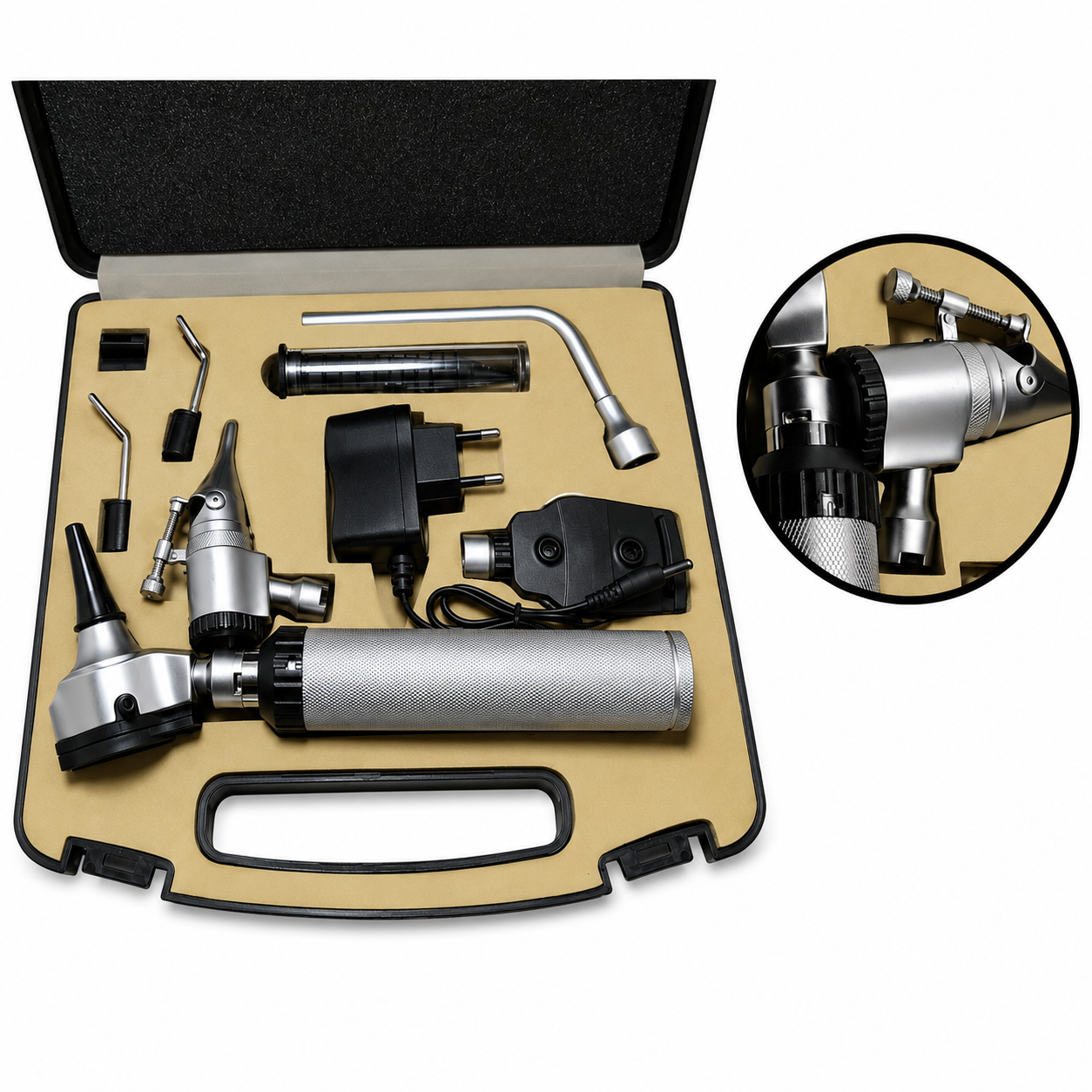 Stainless Steel Opthalmoscope ENT Diagnostic Complete Set | NJ Medical Instruments Stainless Steel Opthalmoscope ENT Diagnostic Complete Set | NJ Medical Instruments