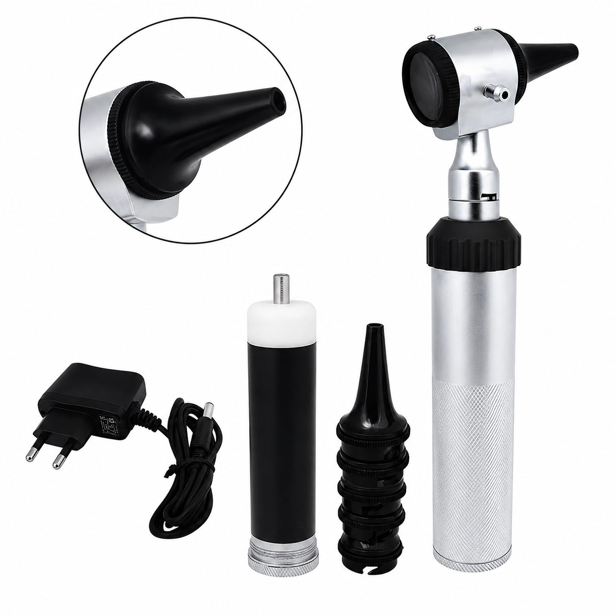 High Quality Otoscope with extra bright light with 4x magnification lens | NJ Medical Instruments High Quality Otoscope with extra bright light with 4x magnification lens | NJ Medical Instruments