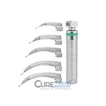 Mega Integrated Fiber Optic Laryngoscope (Set of 5 Blades)  | NJ Medical Instruments
