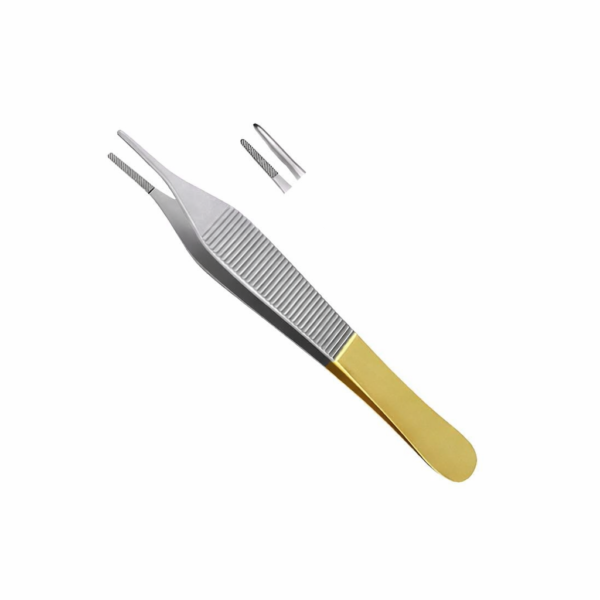 Adson Dressing Forceps - Tungsten Carbide Serrated | NJ Medical Instruments