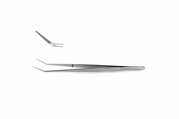 College Pliers Forceps #317 - Serrated Angled Jaws | NJ Medical Instruments
