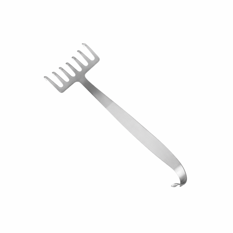 Coronal Brow Lift 7 Prongs Retractor, Stainless Steel (Reusable)
