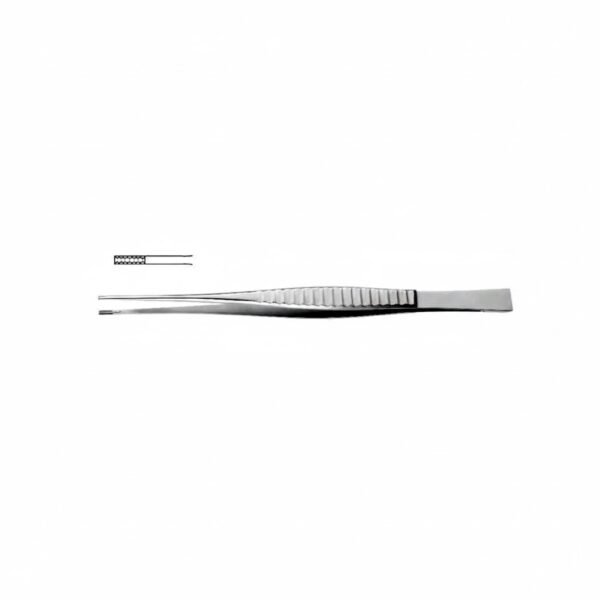 Cushing-Brown Tissue Forceps - Delicate Teeth, Scraper End | NJ Medical Instruments