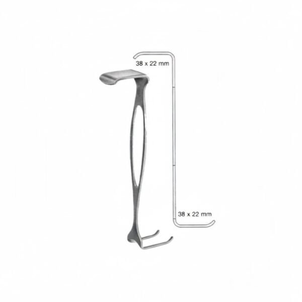 Czerny Retractor Double Ended, Stainless Steel, 17.5cm, 38x22mm | NJ Medical Instruments