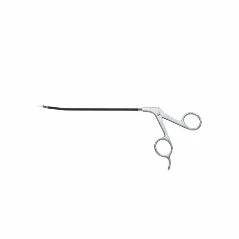 Daniel Endoscopic Forehead Scissors, Curved, Straight Blade, 6" 15 cm