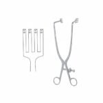 Deep Gelpi Self Retaining Retractor, Angled 90 Degree with 4 Sharp Prongs