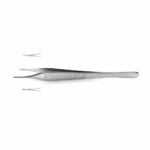 Adson Micro Suture Forceps - w/ tying platform, 0.9 mm tips