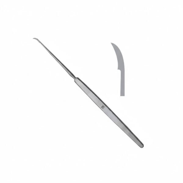 ENT Sickle Knife, Stainless Steel, 190mm Length | NJ Medical Instruments