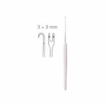 Freer Double Hook, 15cm, Sharp, 3mm Wide