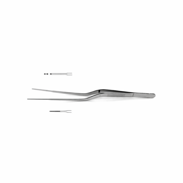Gerald Thumb Forceps - Delicate Tip W/Bayonet Style | NJ Medical Instruments