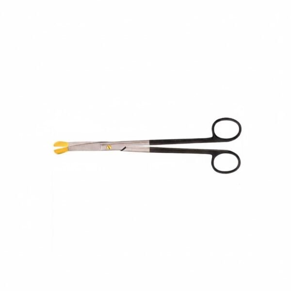 Gold Tip Scissors - Curved Slight Bevel on Shank - Supercut Tungsten Carbide | NJ Medical Instruments