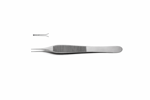 Adson-Micro Tissue Forceps - 1x2 teeth, 0.9mm Tips | NJ Medical Instruments