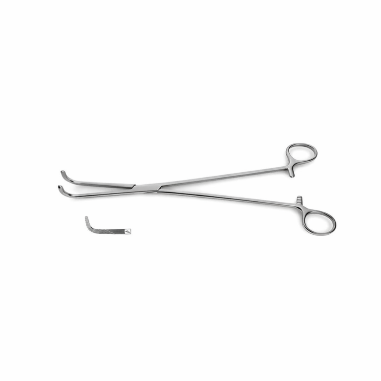 Harrington Thoracic Forceps - Longitudinal serrations w/ cross-serrated tip