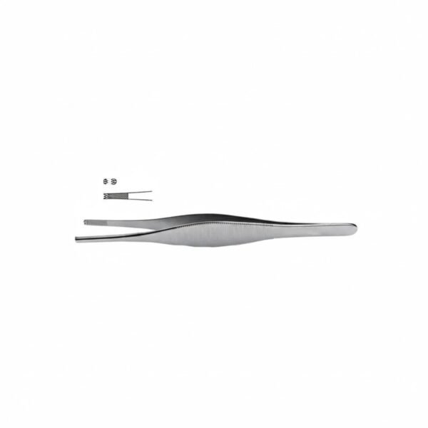 Heaney Tissue Forceps cross-serrated, 2x3 teeth | NJ Medical Instruments