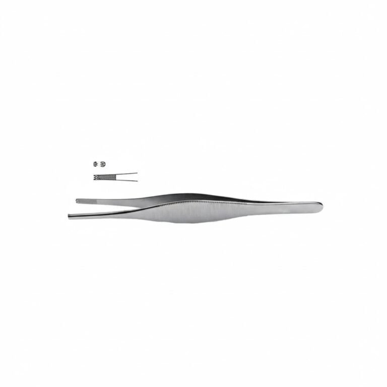 Heaney Tissue Forceps cross-serrated, 2x3 teeth