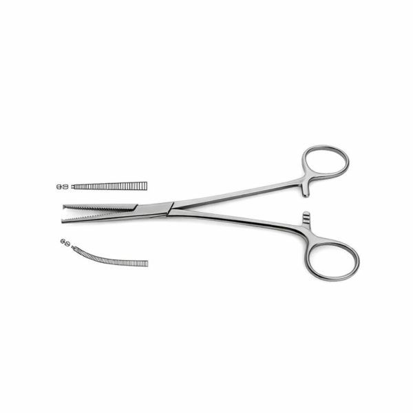 Kocher Forceps - 1x2 Teeth | NJ Medical Instruments