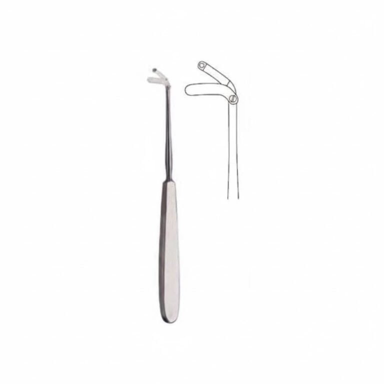 Maltz cartilage knife with blade guard - angled, 16cm