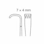 Meyerding Retractor, 18CM, Stainless steel | NJ Medical Instruments