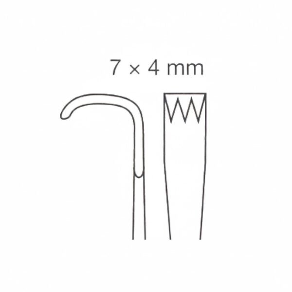 Meyerding Retractor, 18CM, Stainless steel | NJ Medical Instruments