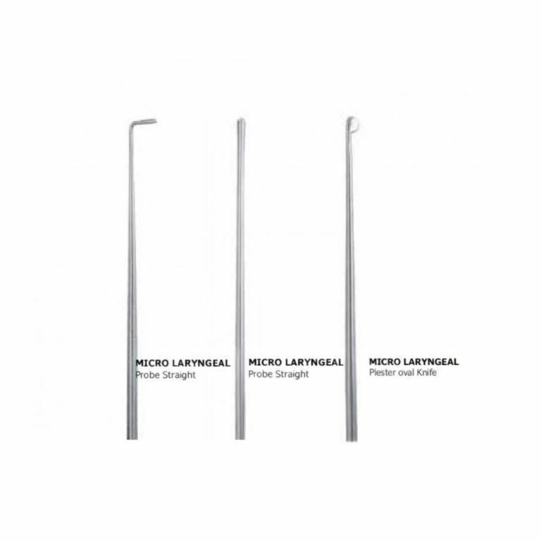 Micro Laryngeal Knives Set of 1 Micro Laryngeal Probe, 1 Straight Probe, 1 Plester Oval knife