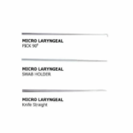 Micro Laryngeal Knives Set of 1 Pick, 1 Swab Holder, and 1 Straight Knife | NJ Medical Instruments