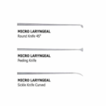 Micro Laryngeal Knives Set of 1 Round Knife, 1 Peeling Knife, 1 Sickle Knife | NJ Medical Instruments