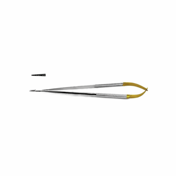 Micro Needle Holder - Tungsten Carbide, Round Handle | NJ Medical Instruments