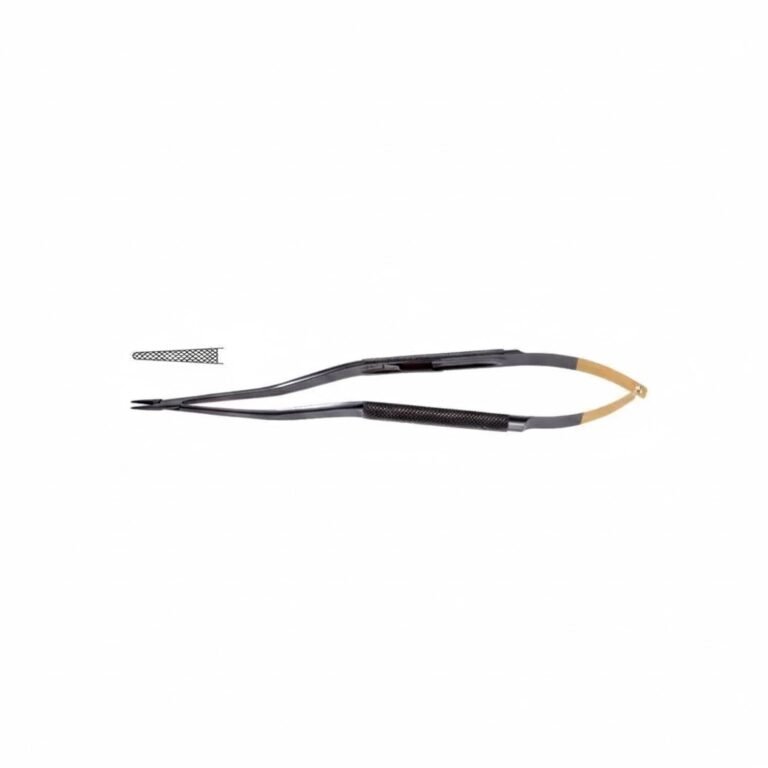 Needle Holder - Bayonet, Tungsten Carbide Serrated Jaw