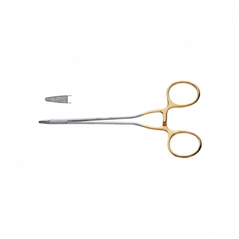 Needle Holder - Tungsten Carbide Serrated Delicate Jaw, Light Handles