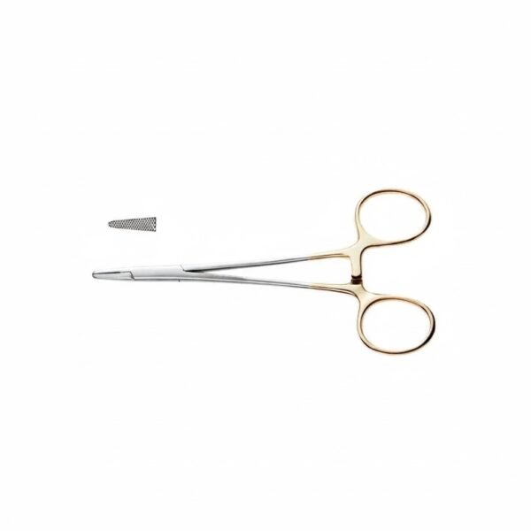 Needle Holder - Tungsten Carbide Serrated jaws, 5-1/2″(14cm) | NJ Medical Instruments