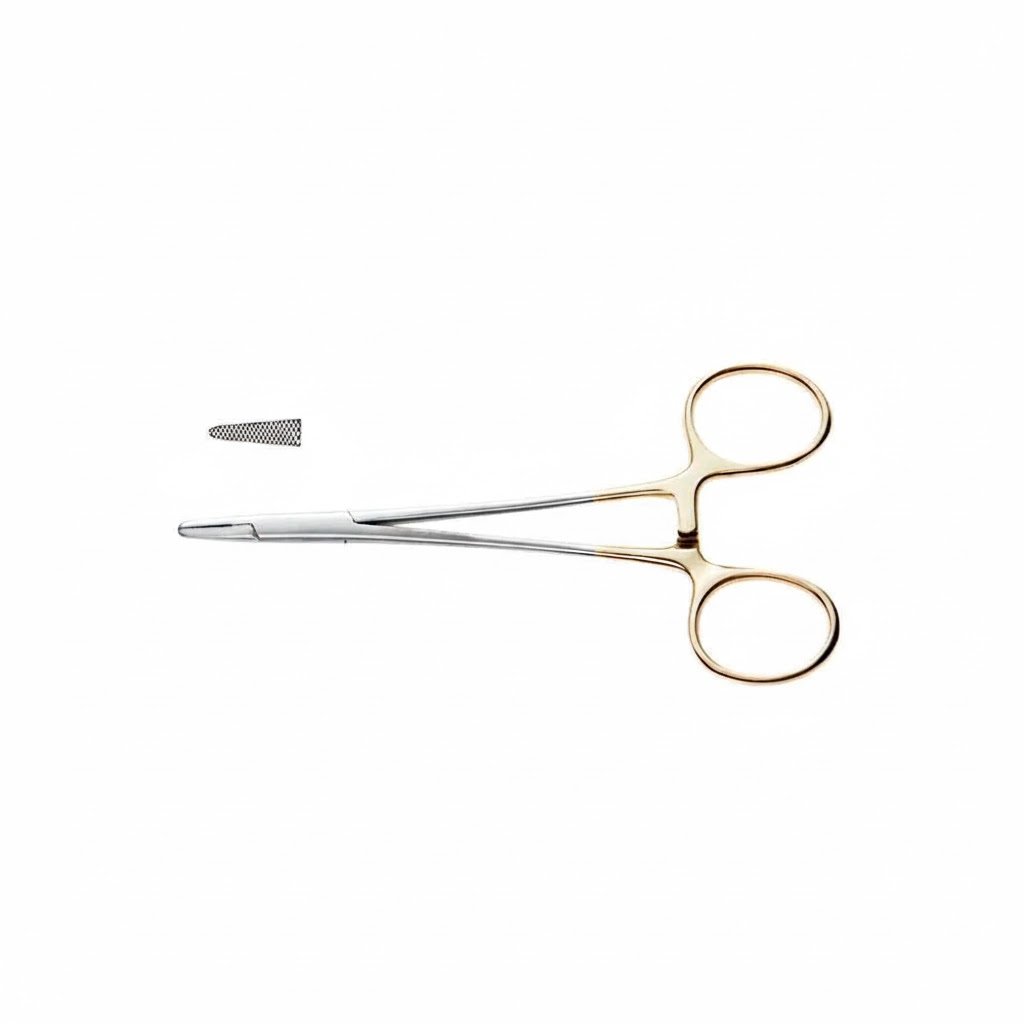 Needle Holder - Tungsten Carbide Serrated jaws, 5-1/2″(14cm) | NJ Medical Instruments Needle Holder - Tungsten Carbide Serrated jaws, 5-1/2″(14cm) | NJ Medical Instruments