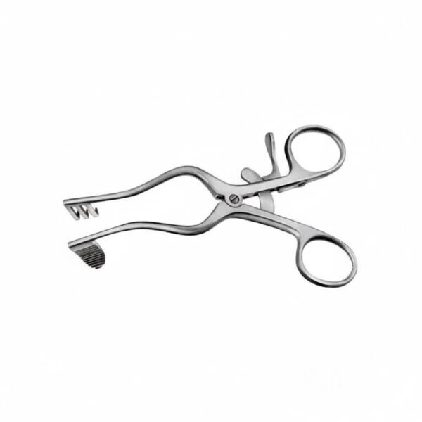 PERKINS SELF RETAINING RETRACTOR solid blade left 130 mm, 5 1/8″ | NJ Medical Instruments