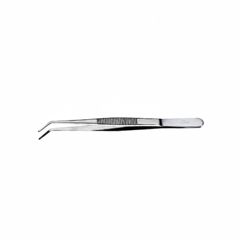 Reed Dressing Forceps - Angled Serrated Jaw