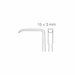 Retractor, 18cm, 3x15mm | NJ Medical Instruments