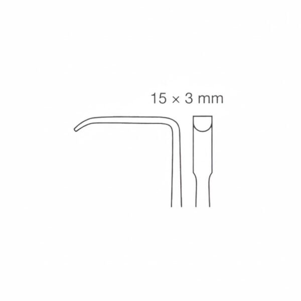 Retractor, 18cm, 3x15mm | NJ Medical Instruments