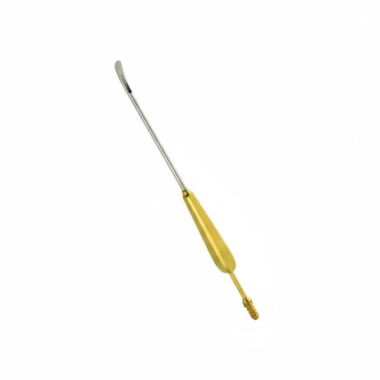 Scalp Suction Elevator, 24cm 7mm Wide Tip, Slightly Curved | NJ Medical Instruments
