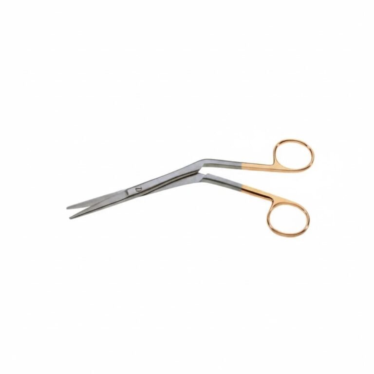 Scissors - Tungsten carbide serrated Angled