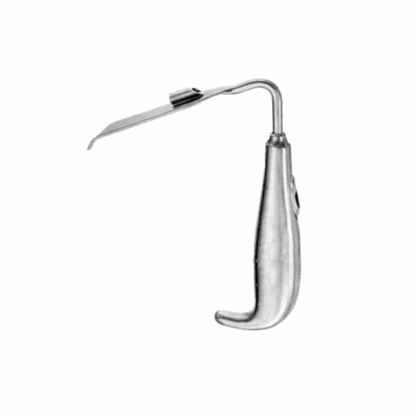 Soft Tissue Retractor With Fiber Optic fitting 14cm,Stainless Steel (Reusable) | NJ Medical Instruments