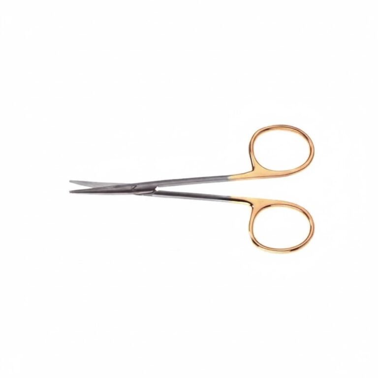 Strabismus Scissors - Serrated Tungsten Carbide Blunt Tips