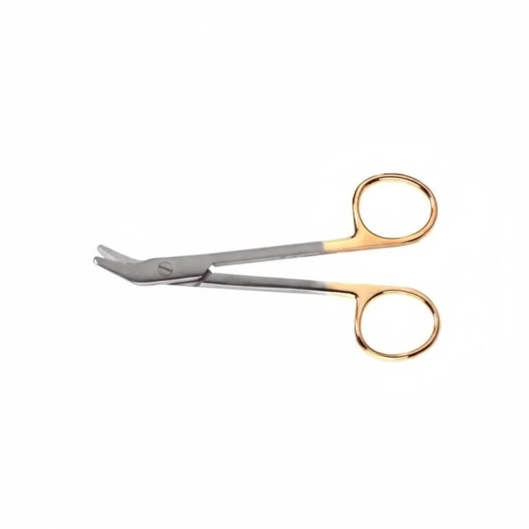Suture-Wire Scissors - Angled, Serrated (Tungsten Carbide)